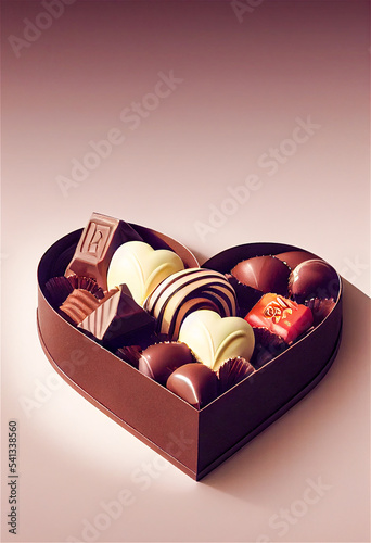 Heart shaped box of chocolates