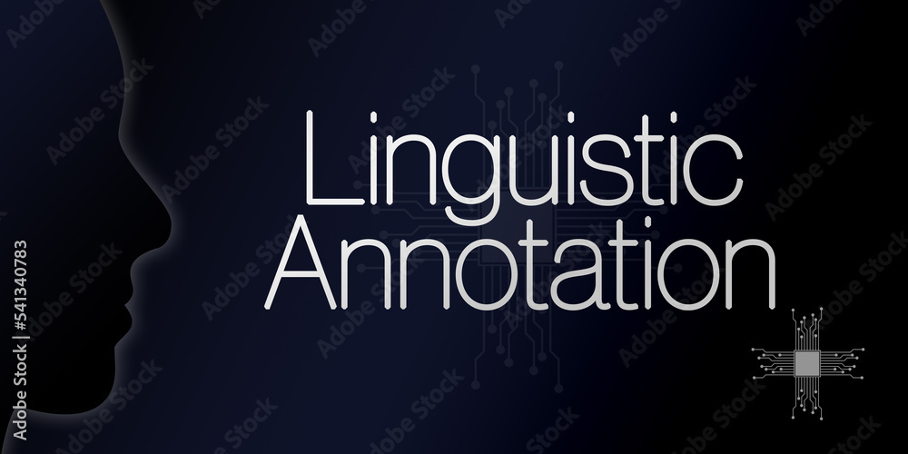 Obraz premium Linguistic annotation