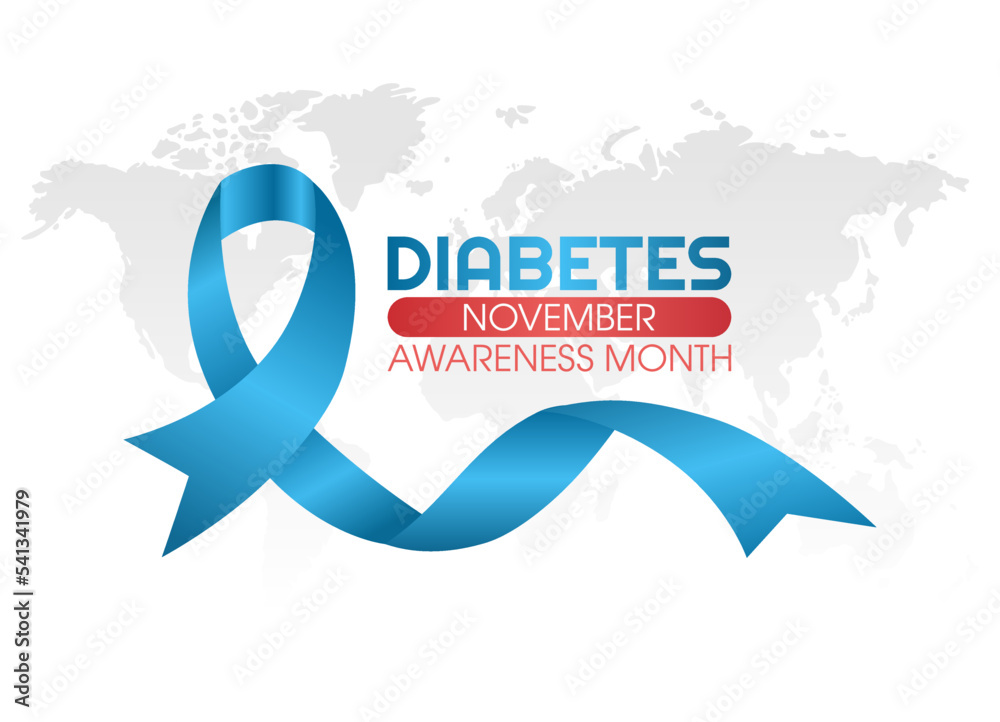 vector graphic of diabetes awareness month good for diabetes awareness