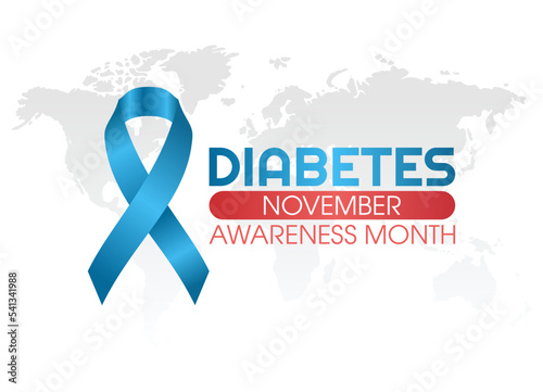 vector graphic of diabetes awareness month good for diabetes awareness month celebration. flat design. flyer design.flat illustration.