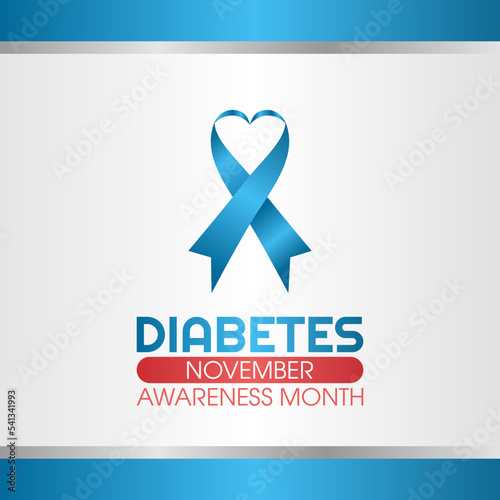 vector graphic of diabetes awareness month good for diabetes awareness month celebration. flat design. flyer design.flat illustration.