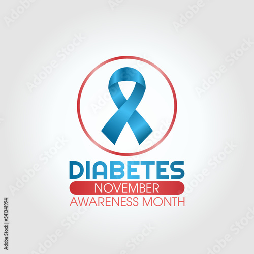 vector graphic of diabetes awareness month good for diabetes awareness month celebration. flat design. flyer design.flat illustration.