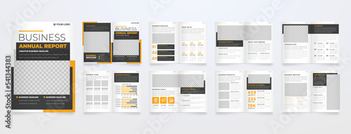 minimalist brochure template with modern concept and minimalist layout use for business profile and infographic