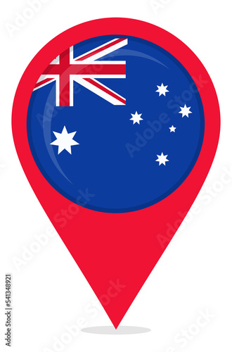 Free Download Map pin icons of Australia's national flags - GFXLoad