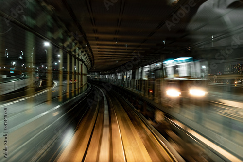 Tokyo Subway at speed