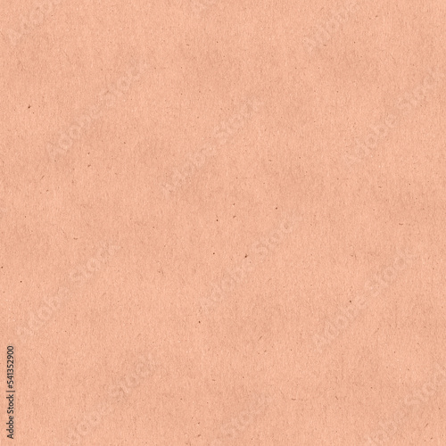 Seamless Kraft Paper Texture. Rough, grainy, beige material. Minimalistic background for design, advertising, 3d. Empty space for inscriptions. A cardboard sheet for packing the parcel.