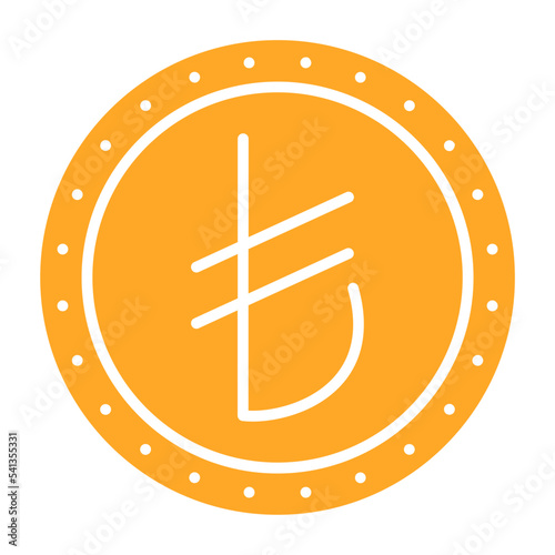 Turkish Lira Multicolor Glyph Icon