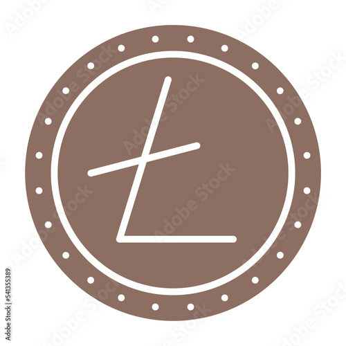 Litecoin Multicolor Glyph Icon