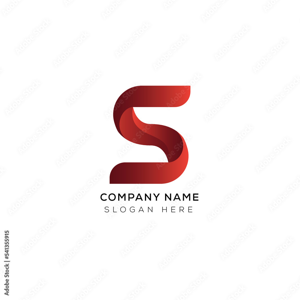 Modern minimalist letter S logo design Modern minimalist letter S logo design