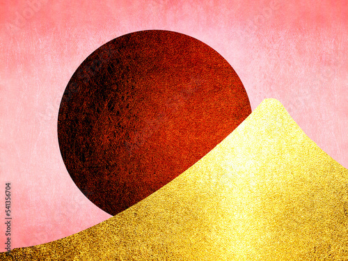 富士山と初日の出