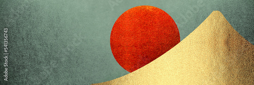 富士山と初日の出