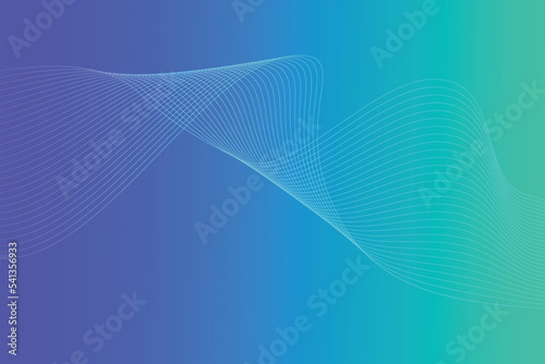 Abstract line wave linear gradient background. Modern colorful wavy line abstract background 