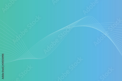 Abstract line wave linear gradient background. Modern colorful wavy line abstract background 