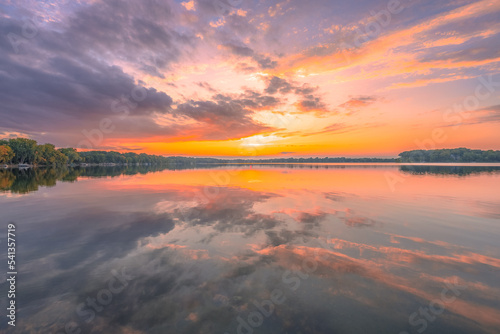 Calm lake and refection in Minnesota