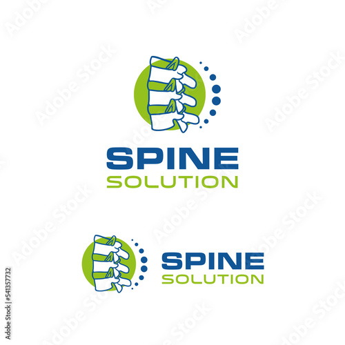 logo Spine and Joint logo. Orthopedics Solution logo design templateesign template