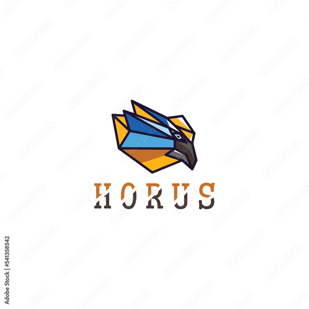 Obraz premium Horus logo icon design template flat vector