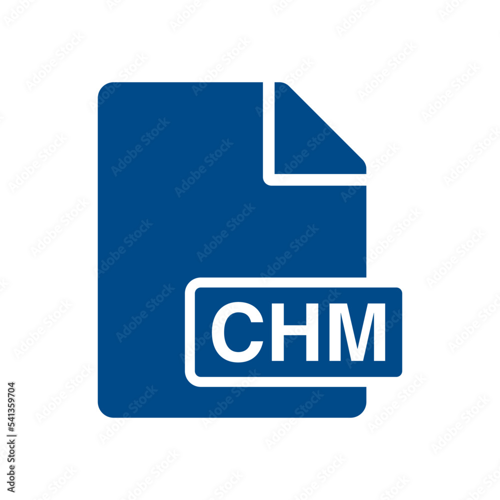 File document icon, CHM symbol design illustration. File document icon, CHM symbol design illustration.