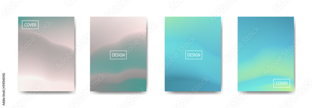 set of abstract background with beautiful gradation color, colorful background for poster flyer banner backdrop.vertical banner.cool fluid background vector illustration