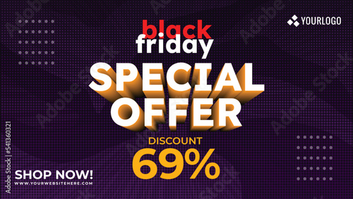 Black Friday Sale Special Offer Discount Banner