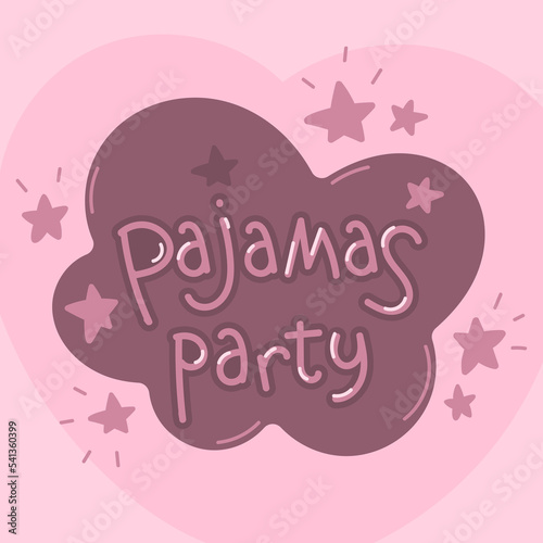 Cloud and stars, pajama party