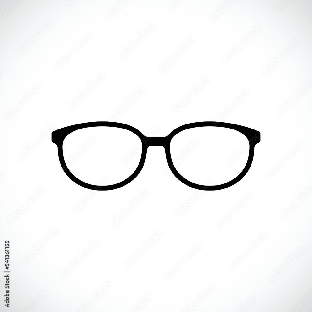 Glasses icon, eyeglasses sign and symbol. Vector illustration. Glasses icon, eyeglasses sign and symbol. Vector illustration.