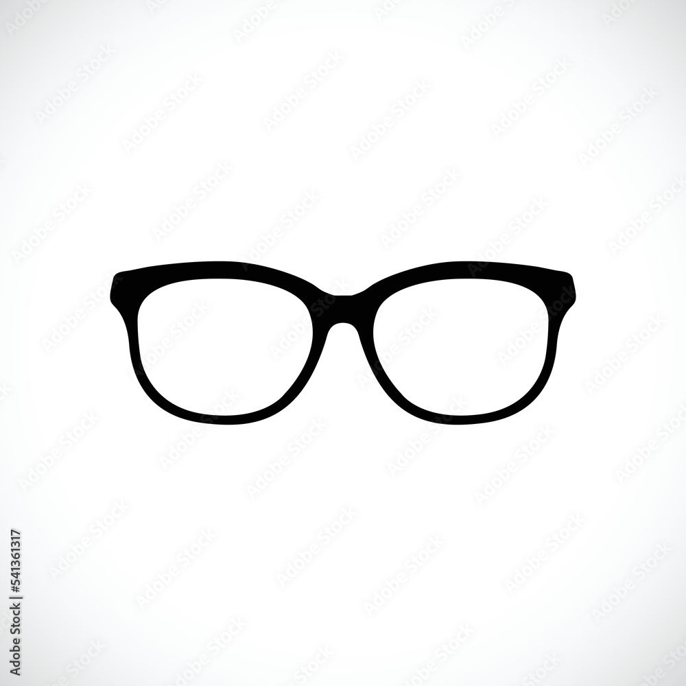 Glasses icon, eyeglasses sign and symbol. Vector illustration. Glasses icon, eyeglasses sign and symbol. Vector illustration.