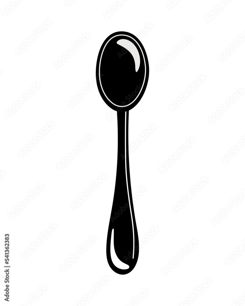 spoon cutlery silhouette spoon cutlery silhouette