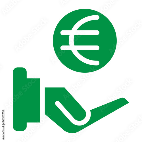 euro in hand