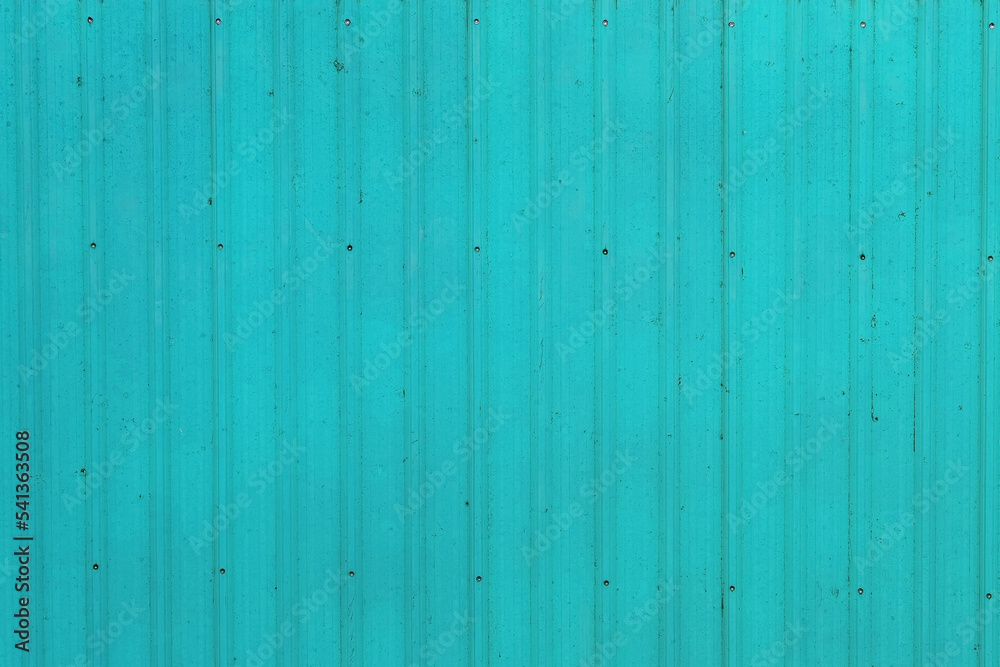 Close up of blue metal sheet part of a roof Close up of blue metal sheet part of a roof