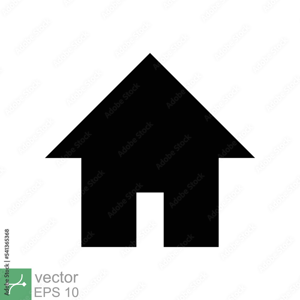 Minimal home icon. Simple solid style. Web homepage, website, house, internet, app, UI design, home page button interface concept. Glyph vector illustration isolated on white background. EPS 10. Minimal home icon. Simple solid style. Web homepage, website, house, internet, app, UI design, home page button interface concept. Glyph vector illustration isolated on white background. EPS 10.