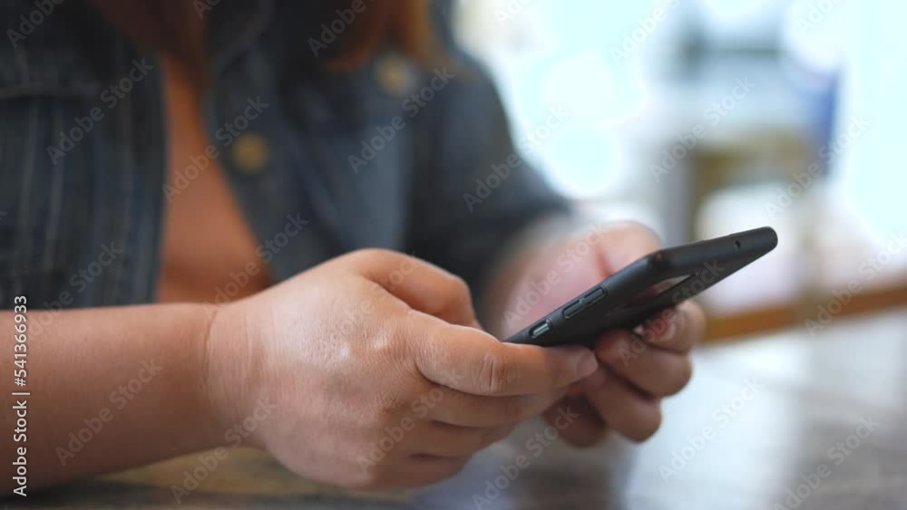 Woman hands using smartphone Woman hands using smartphone