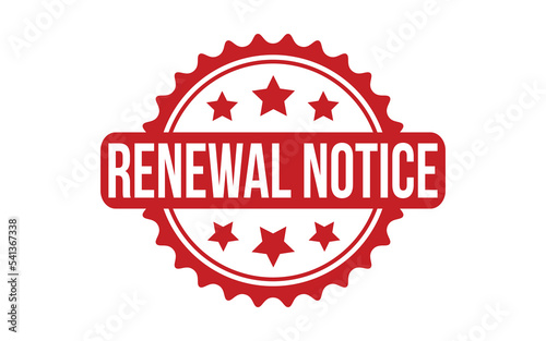 Renewal Notice Rubber Stamp Seal Vector