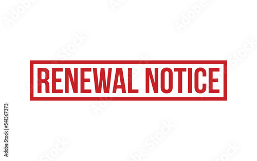 Renewal Notice Rubber Stamp Seal Vector