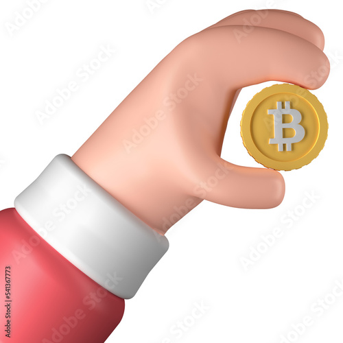 Holding Bitcoin photo