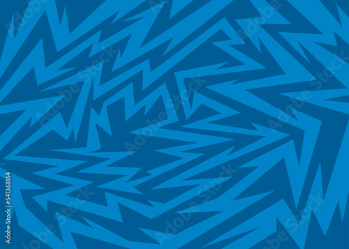 Abstract background with blue gradient sharp and spike lines pattern