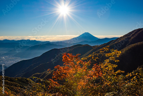 富士山と紅葉