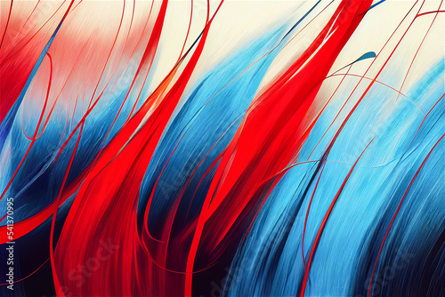 Red, blue and white background