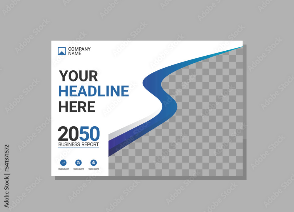 Corporate book cover horizontal design Corporate book cover horizontal design