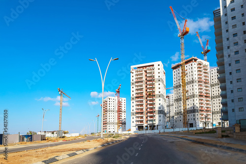 View of unfinished building...