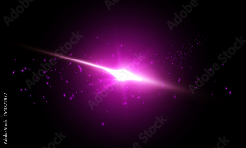 Colorful lens flare effect. vector illustration