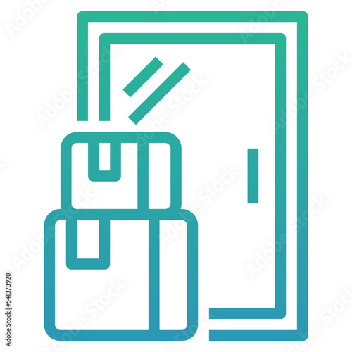 contactless delivery icon