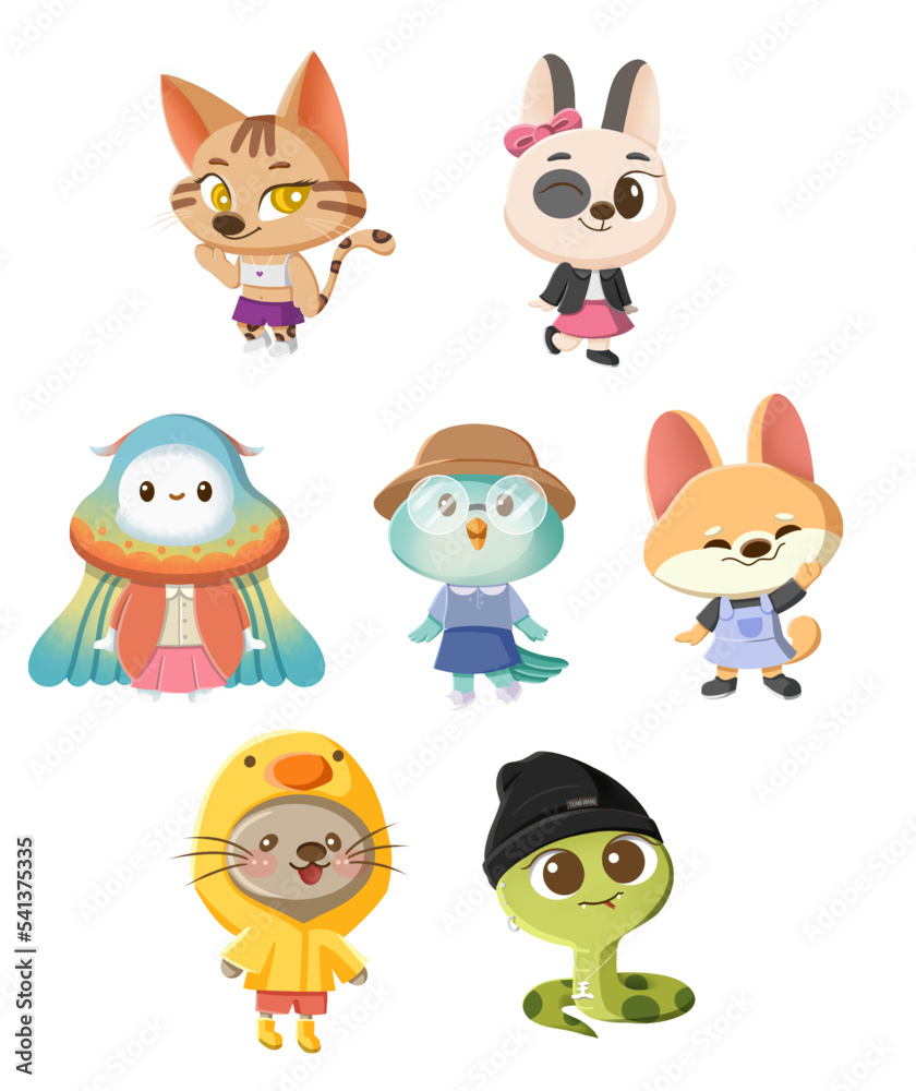 set of animals set of animals