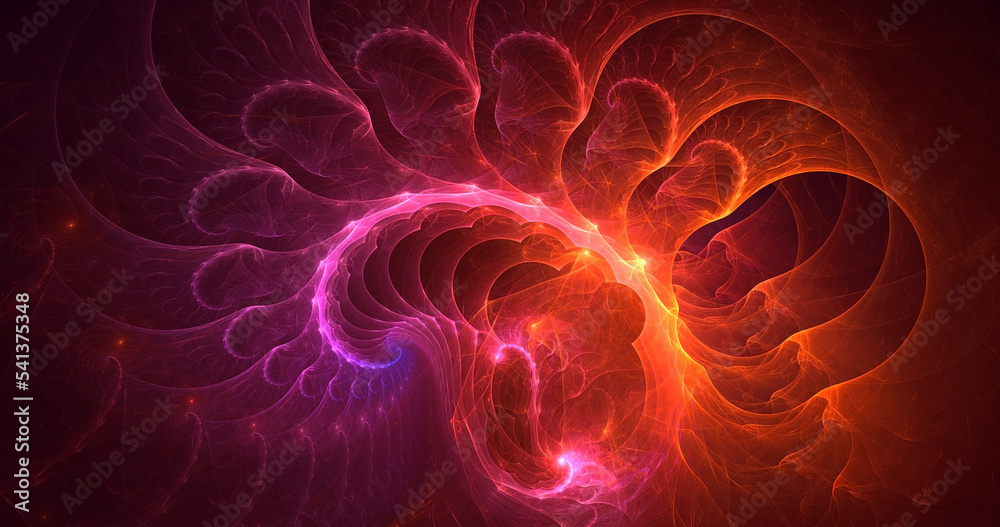 3D rendering abstract multicolor fractal light background 3D rendering abstract multicolor fractal light background