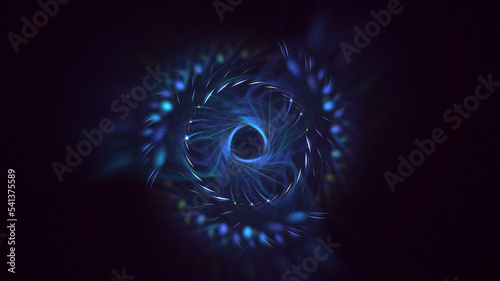 3D rendering abstract round light background