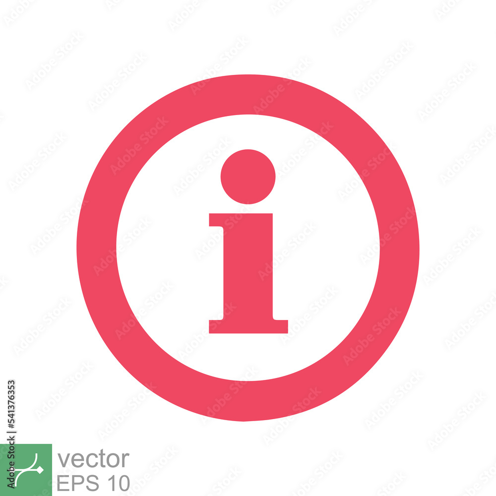 Information bubble speech icon. Simple flat style. Info help sign mark, inform, pictogram, red balloon shape, template design. Vector illustration isolated on white background. EPS 10. Information bubble speech icon. Simple flat style. Info help sign mark, inform, pictogram, red balloon shape, template design. Vector illustration isolated on white background. EPS 10.