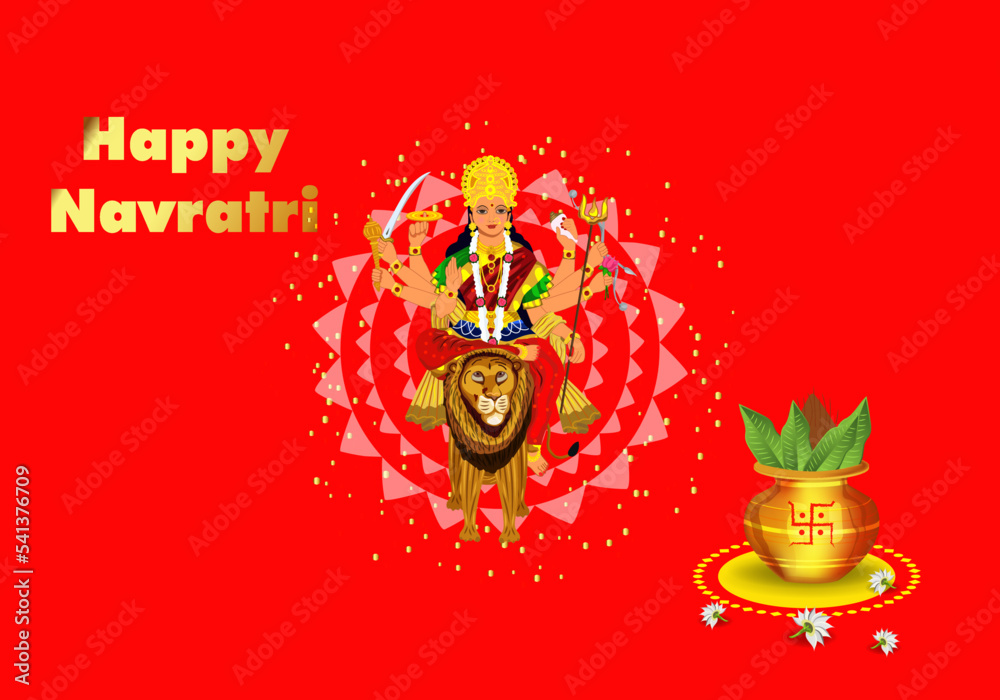Durga Puja , Happy Navratri Goddess Durga Maa