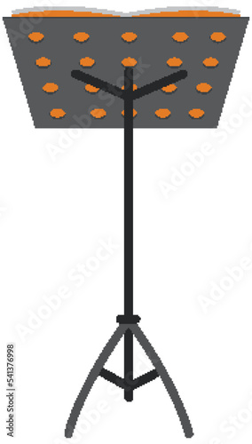 Music note stand isolated