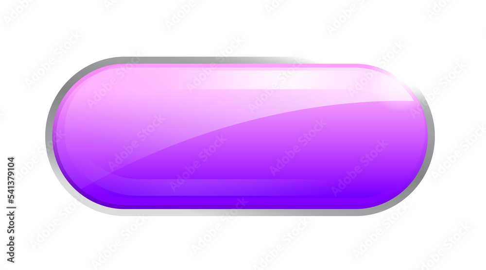 Purple glass capsule button. Purple glass capsule button.