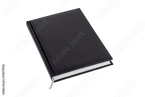 book or notebook hardcover flat view isolate, transparent background