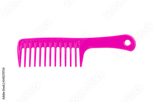 pink, women's hairbrush, isolate, transparent background